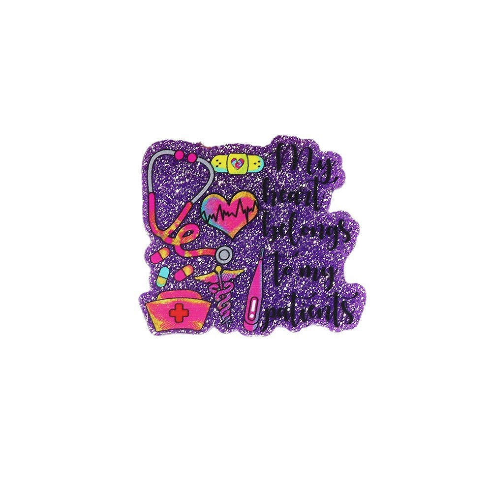 Wholesale 10pcs FlatBack Nurse Acrylic DIY Patch Accessories